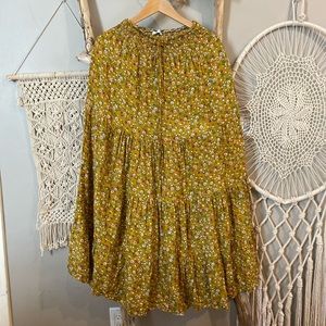 Floral Prairie Skirt (free size)
